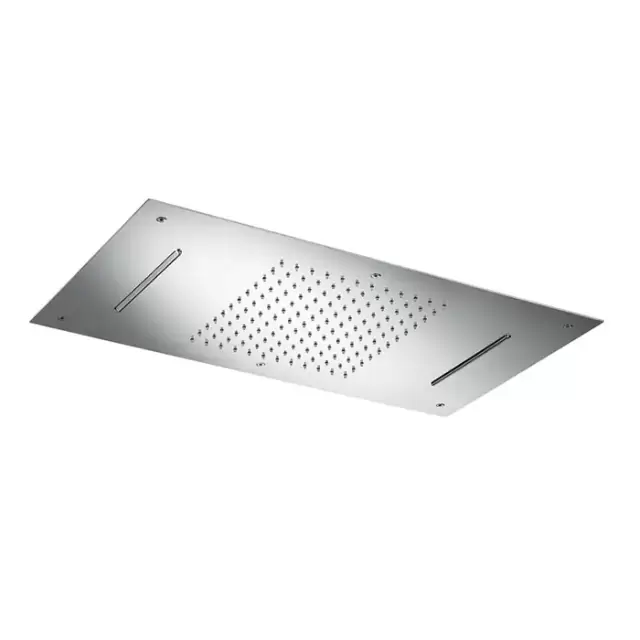 Almar Rectangular Верхний душ, потолочный, 70х38см, 2 режима, цвет: Mirror Stainless Steel