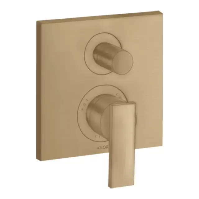 Axor Citterio Смеситель для ванны, встраиваемый, с переключателем потоков, цвет: шлифованная бронза