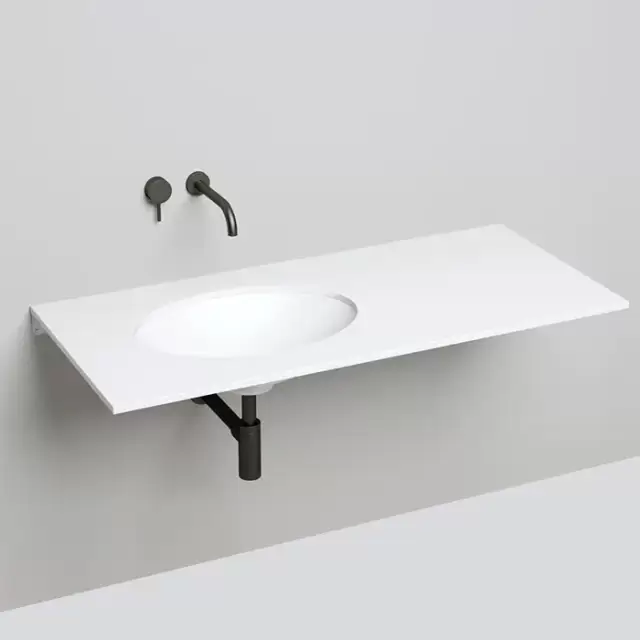 Salini Marea Раковина встраиваемая под столешницу 55х40х13.5см., без отв., без перелива, материал: S-Stone, цвет: белый матовый