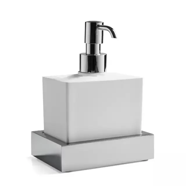 3SC SK 3.0 Дозатор подвесной, композит Solid Surface, цвет: белый/хром