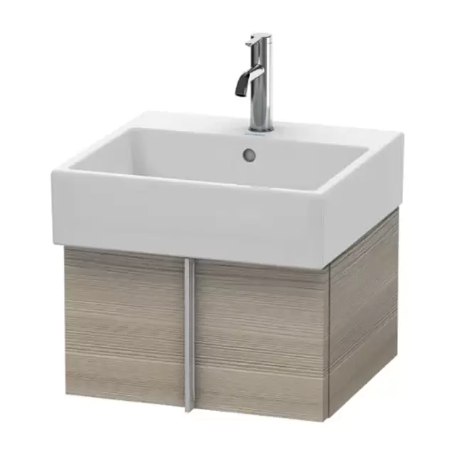 Duravit Vero Air Тумба подвесная, 48.4x43.1х29.8см., с раковиной, с 1 выдв. ящиком, цвет: сосна серебристая