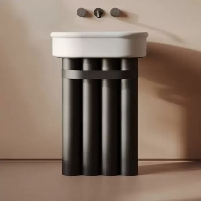 Artceram Church Тумба с раковиной 71х53х34см., напольная, цвет: черный матовый