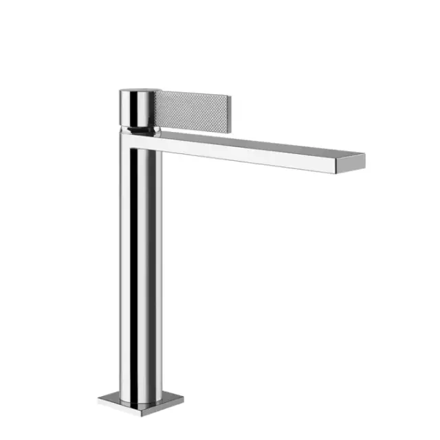 Gessi Inverso Diamantato Смеситель для раковины, 1 отв., с донным клапаном "Stop&Go", цвет: хром