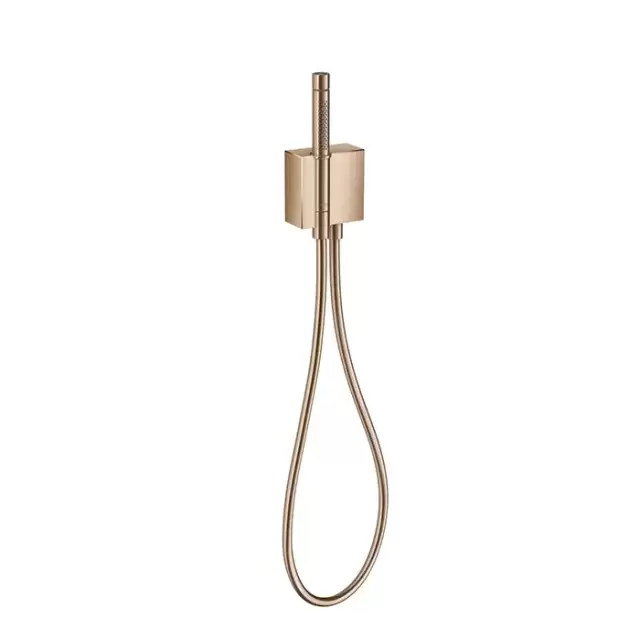 Axor Edge Душевой гарнитур: ручной душ с держателем и шлангом, цвет: красное золото