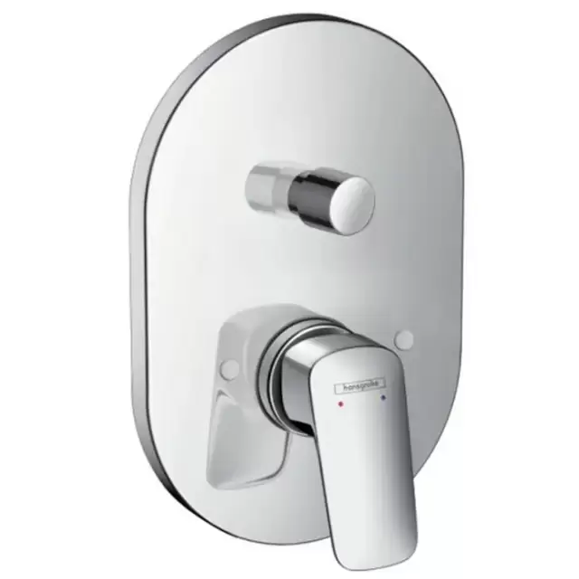 Hansgrohe Logis Смеситель для ванны, однорычажный, СМ, внешняя часть, цвет: хром