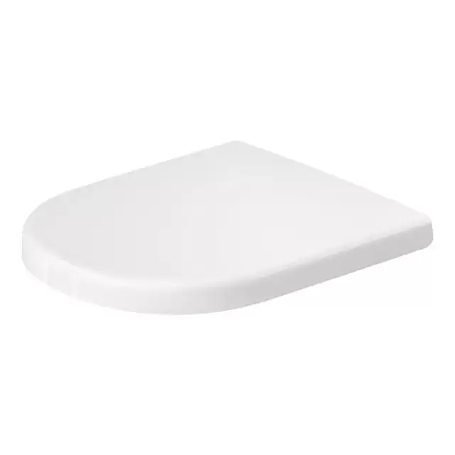 Duravit D-Code Сиденье для унитаза, петли: нержавеющая сталь, с микролифтом, цвет: белый