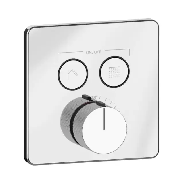 Gessi Hi-Fi Comfort Смеситель для душа, встраиваемый, термостатический, с 2 запорными кнопками, цвет: хром