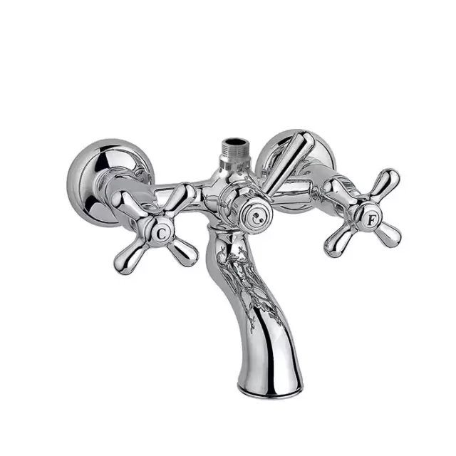 Nicolazzi Nuova Brenta Смеситель для ванны, с переключателем ванна/душ, вывод сверху 3/4" (для душ. стойки), цвет: хром