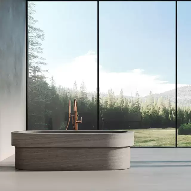 Dea Design Marble Verona Ванна 184х85х54см., отдельностоящая, мрамор, цвет: Stone Silk