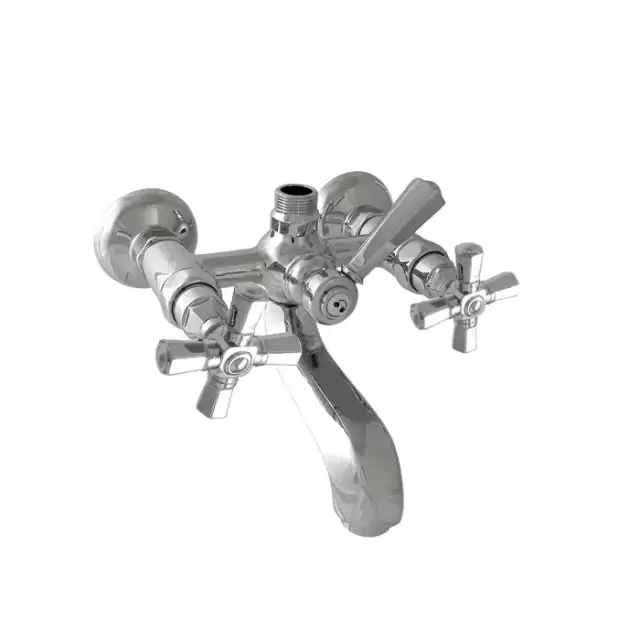 Nicolazzi Teide Four Смеситель для ванны для душевой стойки настенный, цвет: хром