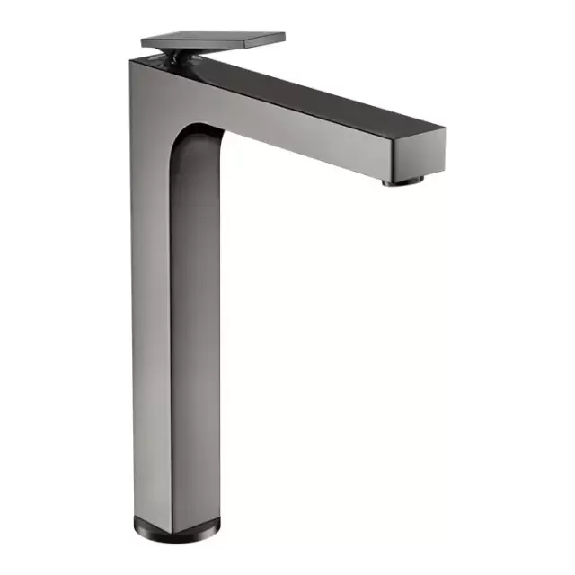 Axor Citterio Смеситель для раковины 280, хр, на 1 отв., с донным клапаном, высокий, цвет: полированный черный хром