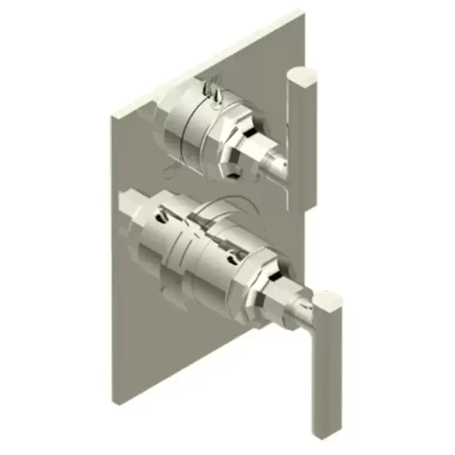 THG Les Ondes &agrave; manettes Смеситель для душа, термостатический, с переключателем на 2 потока, цвет: Matt nickel