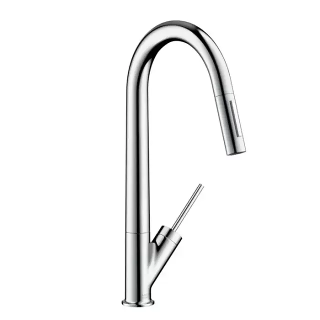 Axor Starck Однорычажный кухонный смеситель, выдвижной спрей, цвет: хром
