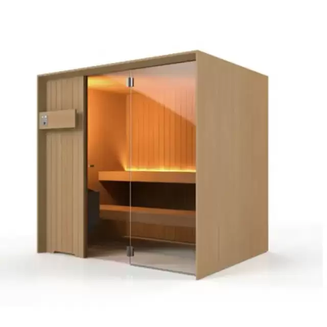 Effegibi Idea Сауна 180х145х201см, пристенная, цвет: канадский хемлок