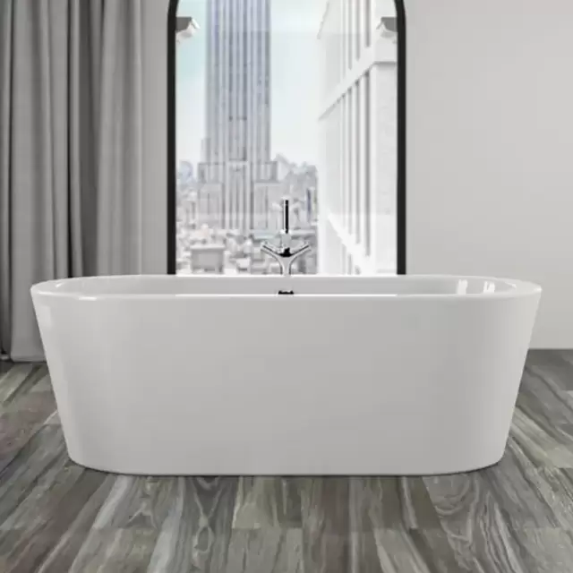 Knief HOT Ванна отдельностоящая 180x80x60см с экраном, цвет: белый