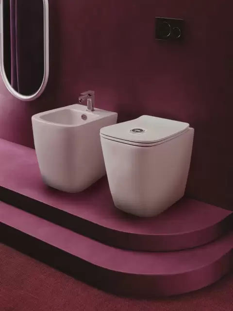 Artceram A16 Magiclight Сиденье с подсветкой и УФ-дезинфекцией для унитаза, супер тонкое, с микролифтом, цвет: белый