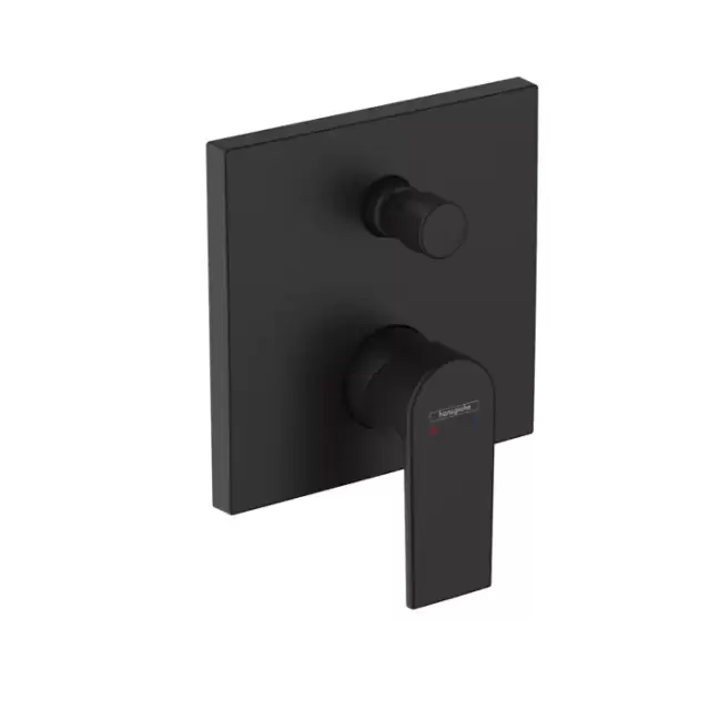 Hansgrohe Vernis Shape Смеситель для ванны, встраиваемый, внешняя часть, цвет: матовый черный