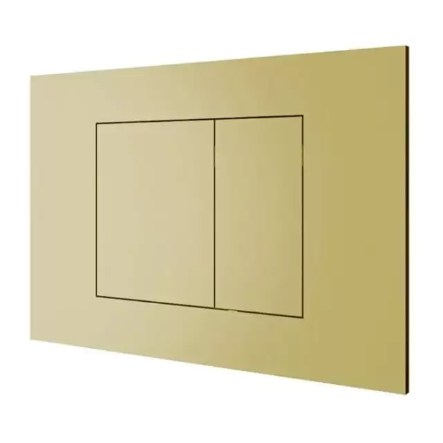Almar WC Plate Клавиша двойного смыва, для инсталляций TECE и GEBERIT, цвет: Polished PVD Gold