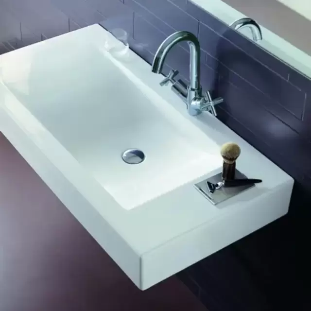 Simas Frozen Раковина-консоль 100х50 см, 1 отв., цвет: белый