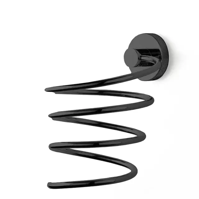 3SC Ribbon Держатель фена, 11х13хh16см, настенный, цвет: черный матовый