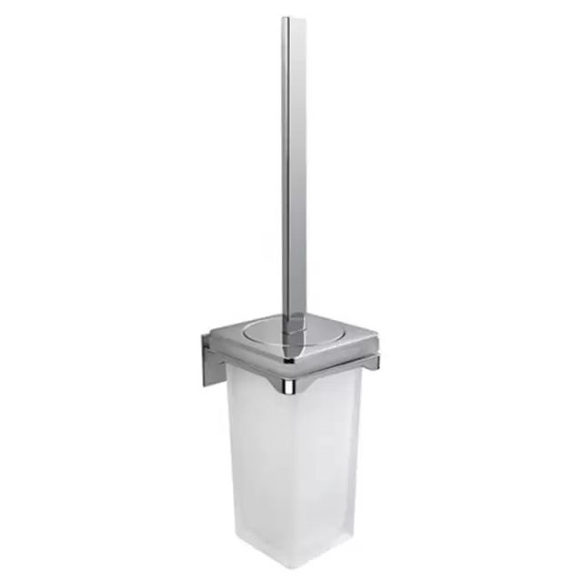 Colombo Forever Туалетный ерш, подвесной, цвет: хром/матовое стекло