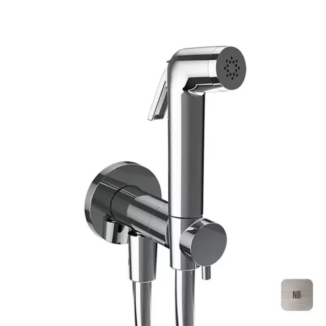 Almar Atthis Гигиенический комплект с прогрессивным смесит., в комплекте со втраиваемой частью, цвет: никель состареный