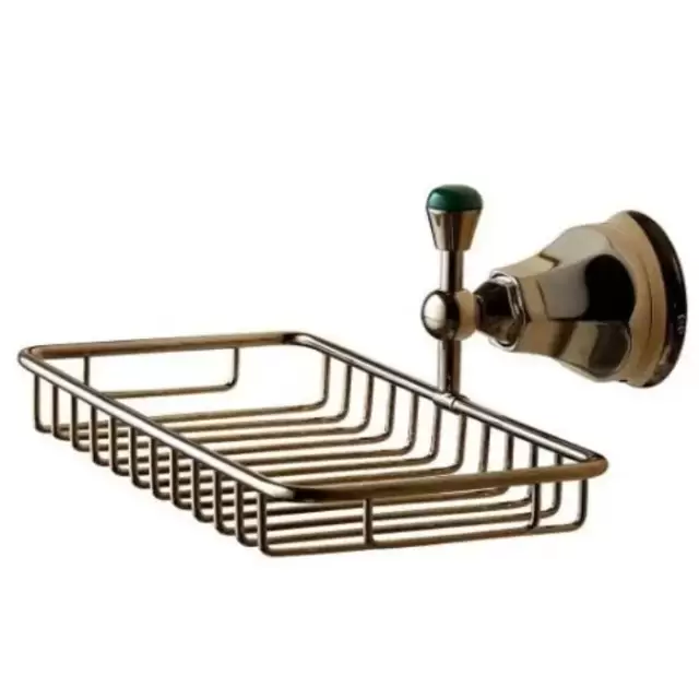 Nicolazzi Teide Chic Полочка-решетка, украшенная камнем, подвесной,  цвет: английское золото