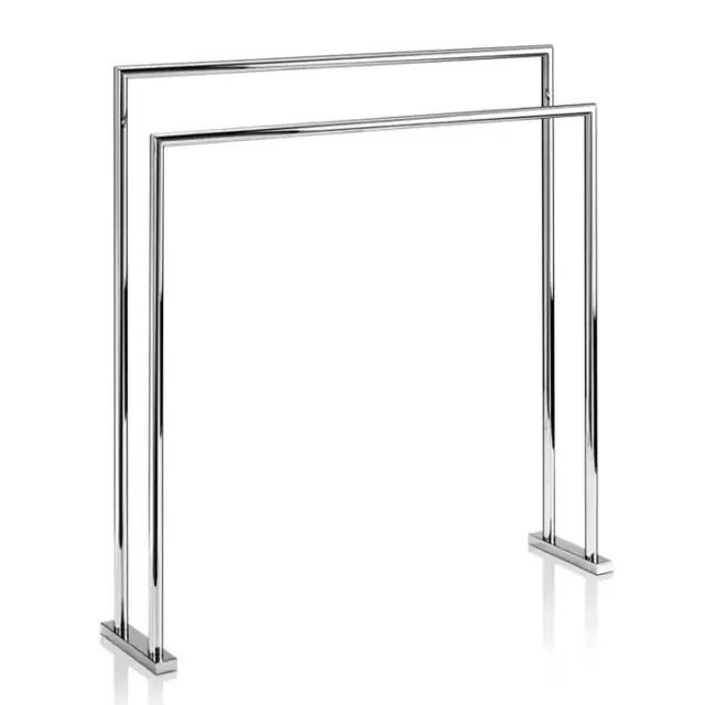 Decor Walther HT 5 Полотенцедержатель двойной 70x16x75см, напольный, цвет: хром