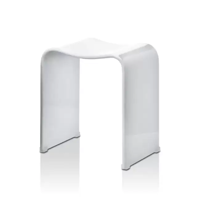Decor Walther DW 80 Табурет 40x30x46см, акрил, напольный, цвет: белый