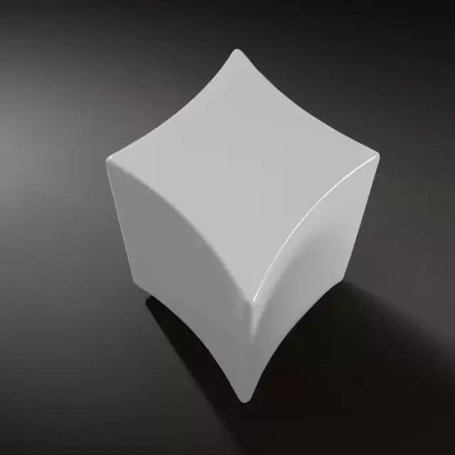 Kerasan Artwork Столик декоративный на стальной основе "QUADRI", 55х45х41 см, напольный, цвет: белый глянцевый