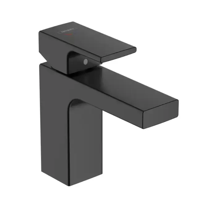 Hansgrohe Vernis Blend Смеситель для раковины, излив 100 мм, цвет: матовый черный