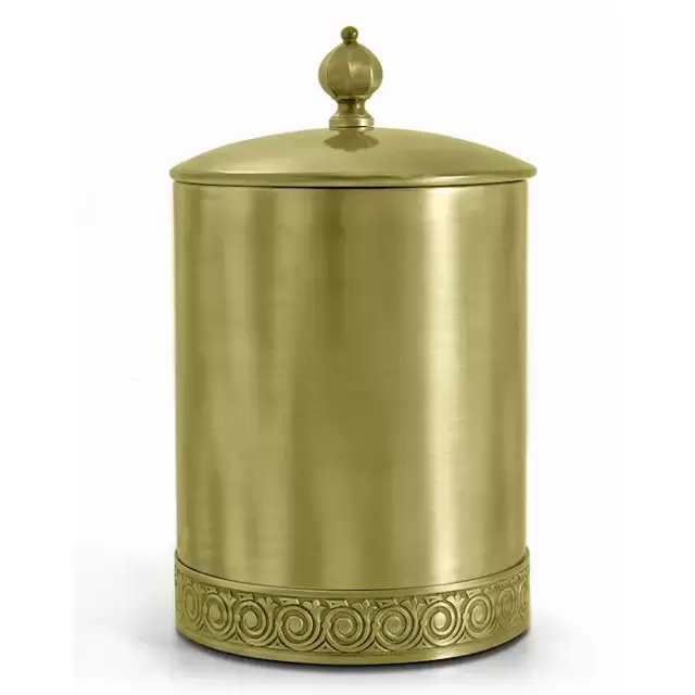 3SC Bally Ведро &Oslash;22х30см., с крышкой, ручка Zar, цвет: Matt Satin Brass