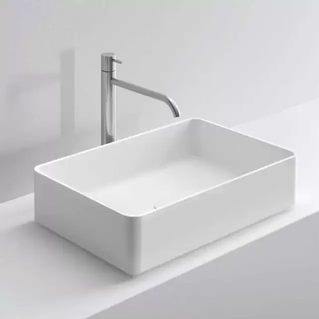 NOORTH milldue edition Раковина 58х37х13 см, без отв., накладная, цвет: белый