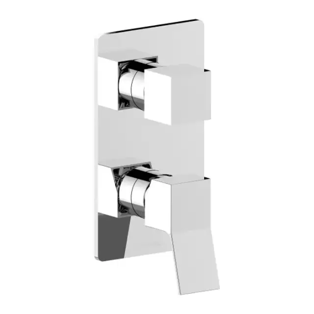 Bossini Aki Line Наружная часть монорычажного универсального смесителя AKI на 2-5 выходов. цвет: хром