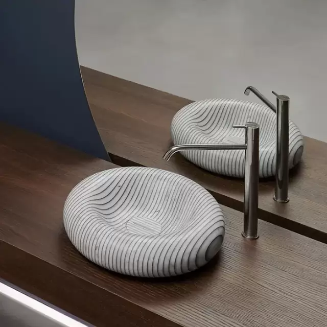 Antonio Lupi Gessati Раковина 45 см, без отв., накладная, цвет: Marmo Carrara