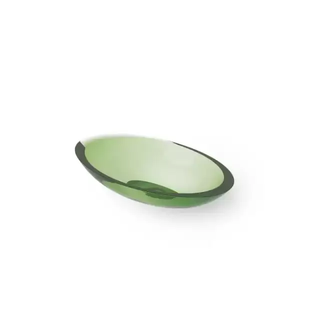 Dea Design Washbasins Раковина 60х35х10.5см., накладная, без отв., Glasstech, прозрачная смола, цвет: Emerald R3