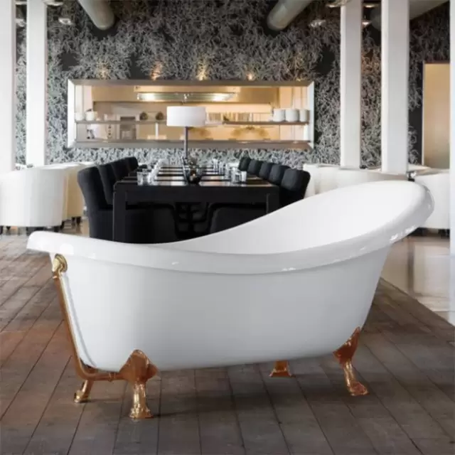 Knief Victorian Ванна отдельностоящая 174.5х83хh81/65см, цвет: белый/бронза