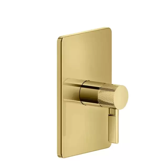 Gessi Inciso Смесителя для ванны, встраиваемый, на 1 источник, внешняя часть, цвет: золото