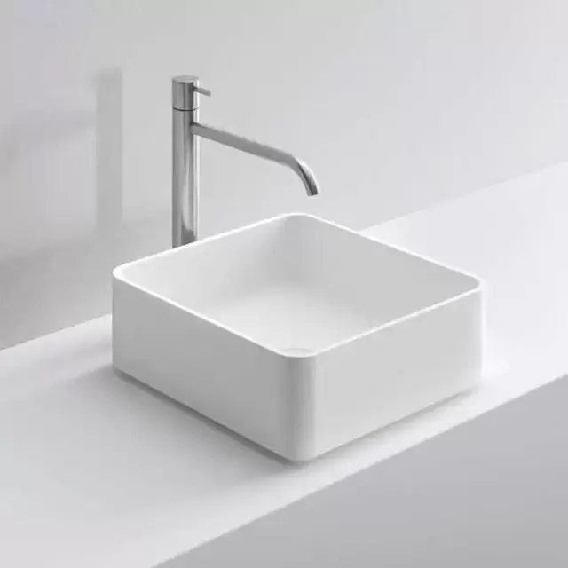 NOORTH milldue edition Раковина 37х37х13 см, без отв., накладная, цвет: белый