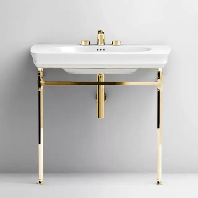 Artceram Civitas Металическая структура Quadra 76х44хh80,5см, напольная, цвет: золото