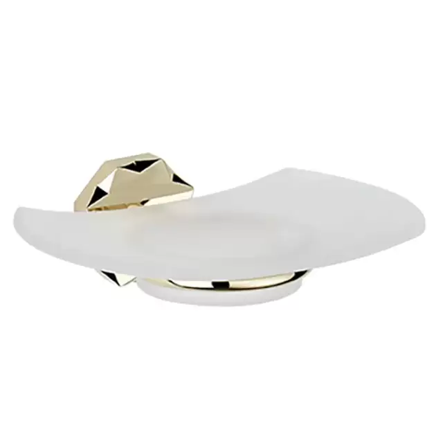 THG Nihal Porcelaine Ivoire Мыльница стеклянная, подвесная, цвет: Soft gold