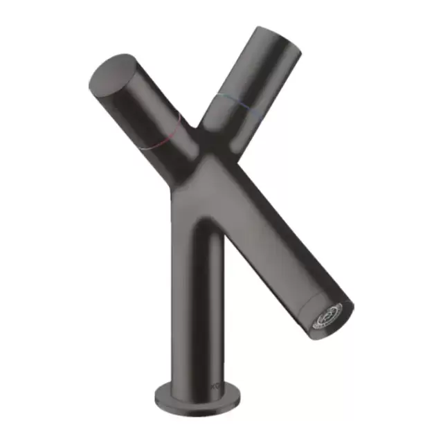 Axor Starck Cмеситель для раковины 80, на 1 отв., с донным клапаном, цвет: шлифованный черный хром