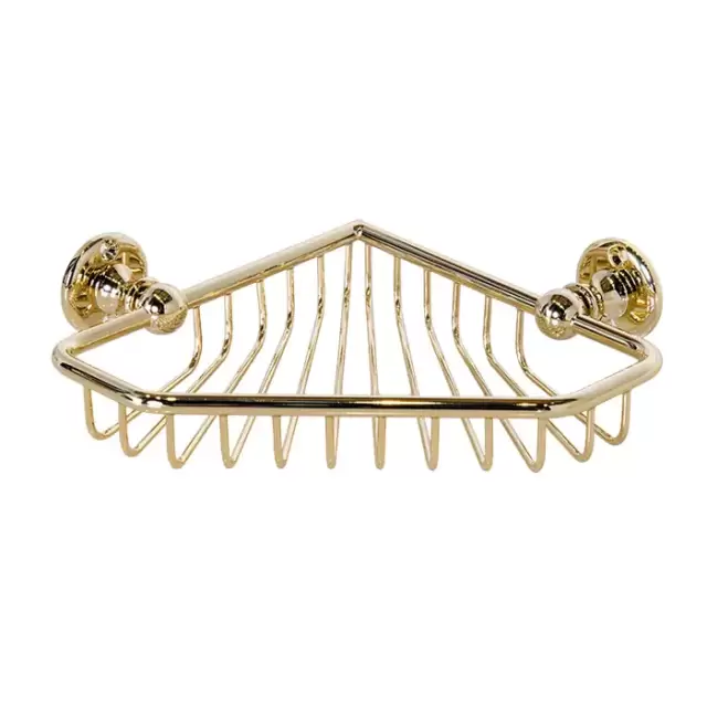 Devon&Devon First Class Мыльница угловая для душа, подвесная, цвет: золото светлое