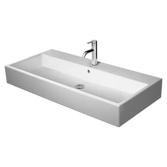 Duravit Vero Air Раковина накладная, 100х47см, с 1 отв., с переливом, цвет: белый