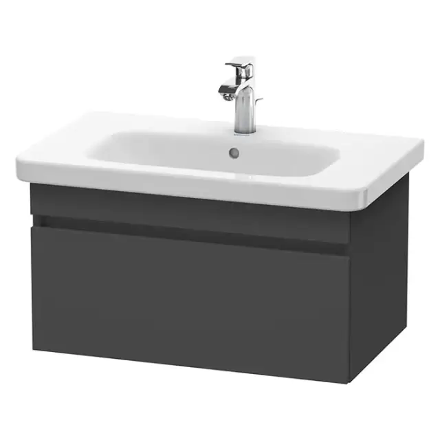 Duravit DuraStyle Тумба с раковиной 73х44.8х39.8см., подвесная, 1 ящик, цвет: Графит матовый