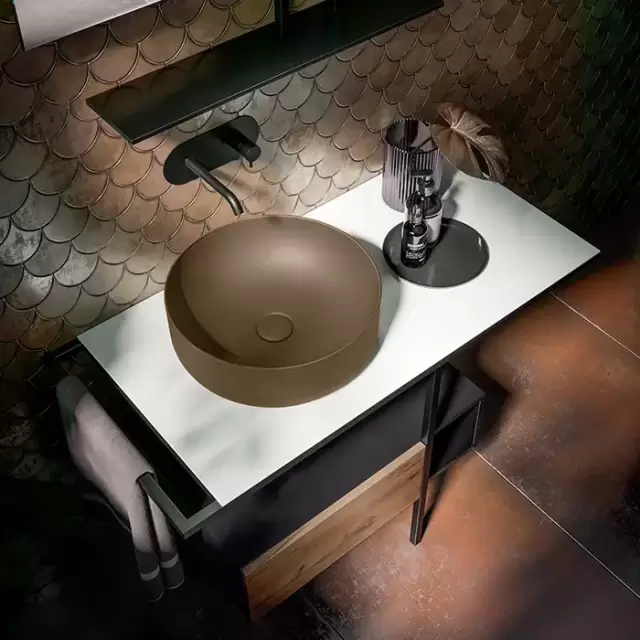 Kerasan Nolita Раковина-чаша 40х15 см, без отв., цвет: Bruno matt