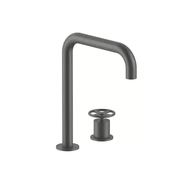 Fantini Fontane Bianche Смеситель для раковины, 2 отв., цвет: Matt Gun Metal PVD