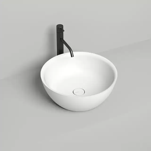 Salini Alda 02 Раковина 42.5х42.5х15.5см., накладная, без отв., S-Sense, цвет: белый