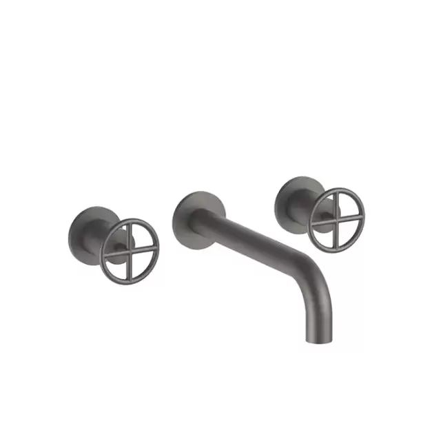 Fantini Fontane Bianche Смеситель для раковины, настенный, цвет: Matt Gun Metal PVD