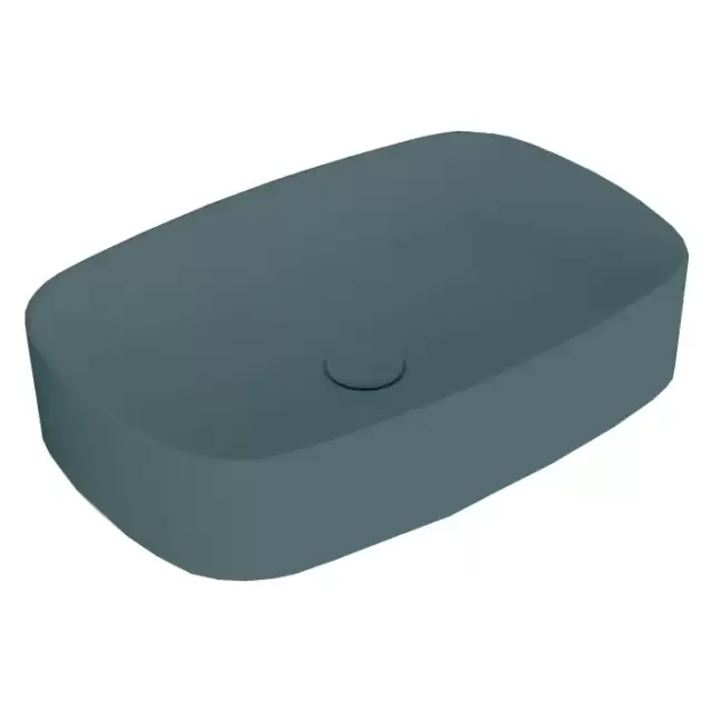 Simas Foriu Раковина накладная 60х40х13cм., без отв., цвет: Navy matt